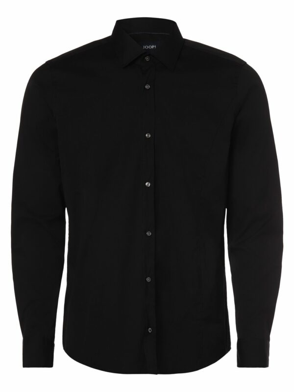 JOOP! Hemd Herren Slim Fit Baumwolle Kentkragen schwarz