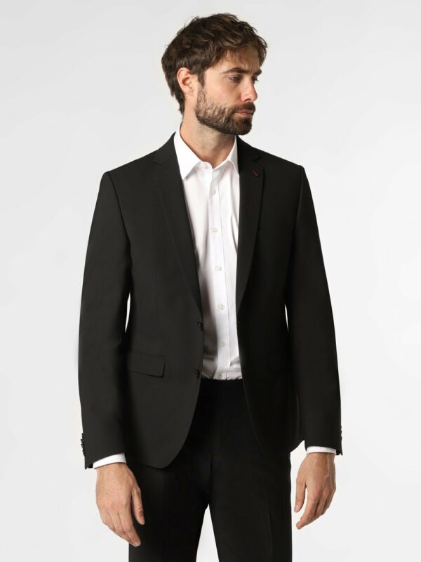 Finshley & Harding London Baukasten-Sakko Herren Slim Fit schwarz