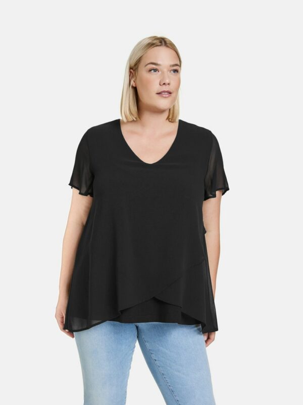 Samoon Blusenshirt Damen schwarz